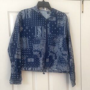 TCEC Navy Bandana Patterned Jacket
